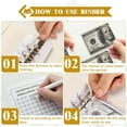 thumbnail image 3 of 100 Envelopes Money Saving Challenge Money Saving Binder 100 Envelope Challenge Binder Savings Binder Envelope A5 Savings Challenge Book (A5 white), 3 of 12