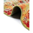 thumbnail image 4 of Unique Loom Outdoor Modern Collection Area Rug - Crumpled (2' 2" x 3' 1" Oval Multi/Gold), 4 of 11