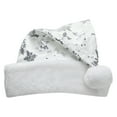 thumbnail image 2 of Northlight 21" Silver and White Sequin Snowflake Christmas Santa Hat - Medium, 2 of 7