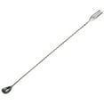 thumbnail image 1 of Cuchara de mezcla Uxcell, cuchara de cóctel de acero inoxidable de 20 pulgadas, patrón espiral para bartender o uso en casa negro, 1 of 5
