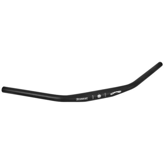 Gusset Stash 680 bars, (31.8) 1.1" rise - black - HBGUST8K