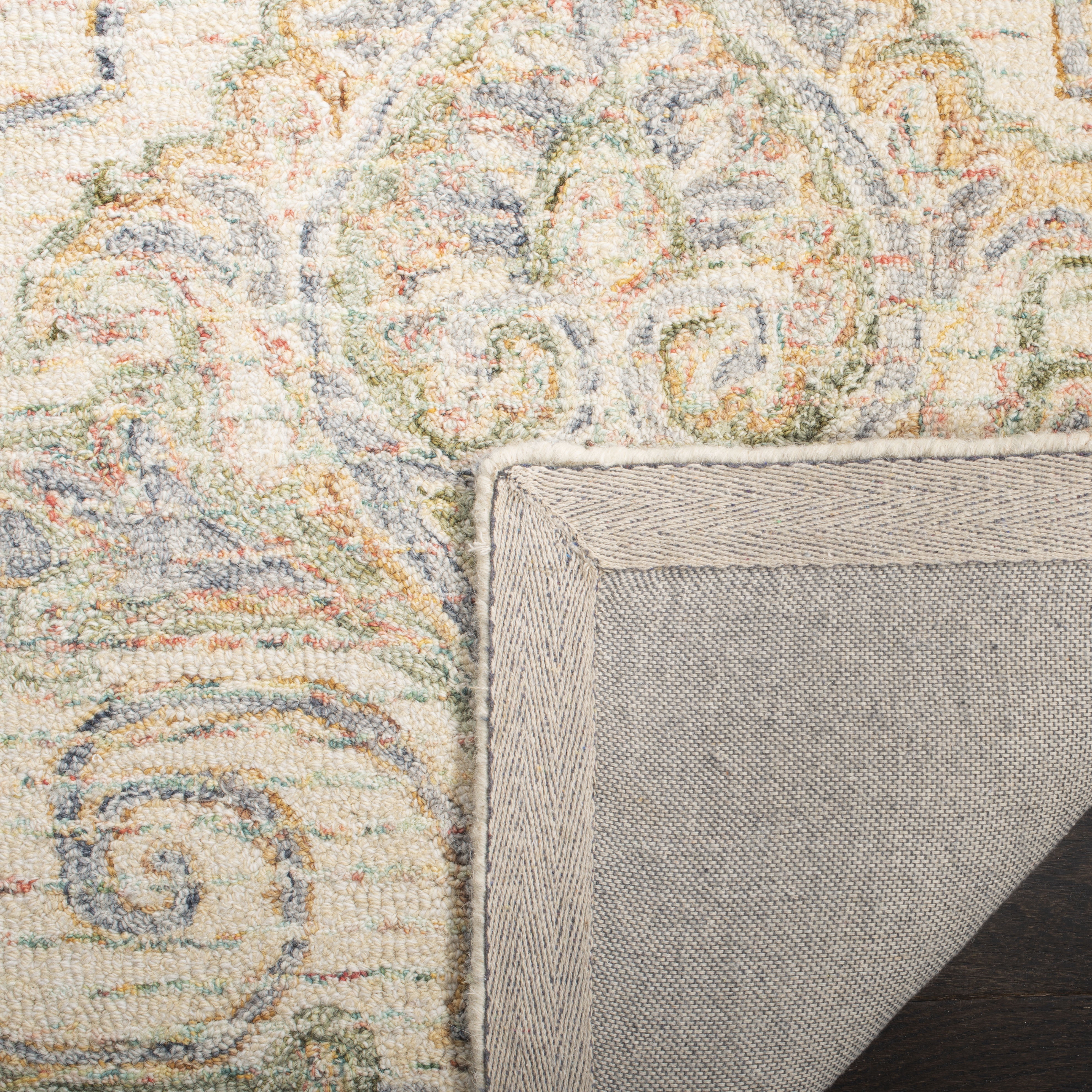 SAFAVIEH Aubusson AUB103A Handmade Ivory /Green Rug