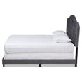 thumbnail image 2 of Baxton Studio Samantha Full Size Grey Velvet Button Tufted Bed, 2 of 10