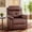 Brown, variant on MAYEERTY Black Small Swivel Rocker Recliner for Women, Space-Saving Design for Bedroom & Living Room