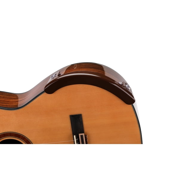 Brown color arm rest by Alba GB, non-adhesive, Student model, armrest for classical guitar and for flamenco guitar