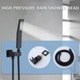 thumbnail image 4 of 12 Inch Ceiling Mount Brushed Nickel Shower System Bathroom Luxury Rain Mixer Shower Combo Set Ceiling Rainfall Shower Head System, 4 of 8