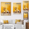 thumbnail image 4 of Designart "Simplistic Lemon Ivory Pottery I" Boho Pottery Picture Framed Canvas Art Print, 4 of 5