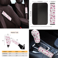 thumbnail image 5 of HUIACONG Ladybug Floral Pattern Car Interior Accessory Kit, with Car Seat Belt Cover Car Cup Holder Coasters Car Seat Belt Protector Car Cup Coasters, 5 of 8
