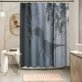 thumbnail image 4 of Dinosaur Shower Curtain Tyrannosaurus Rex Silhouette Bathroom Set with Hooks Jurassic Raptor Dino Animal Decor Curtains for Kids Boy Men Grey Novelty Cute Bath Accessories 72x72 Inch YLYYNT2694, 4 of 6