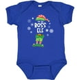 thumbnail image 3 of Inktastic Funny Christmas I'm the Boss Elf with Shoes and Hat Boys or Girls Baby Bodysuit, 3 of 5
