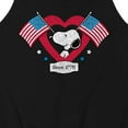 thumbnail image 3 of Peanuts - Snoopy Since 1776 Flag Heart - Men's Jersey Tank Top, 3 of 6