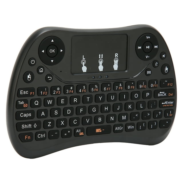 Mini Clavier, Clavier Portable 2.4GHz Récepteur USB Sensible Multi Fonction pour Ordinateur Portable pour la Télévision