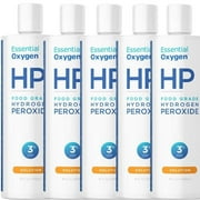 Oxygen Plus Hydrogen Peroxide, With 3% Food Grade,No Toxic Stabilizers or Heavy Metals, Ultimate Cleaner for 1st Aid Cuts and Scrapes, NON GMO, Won't Burn, Pack of 5, 16 Fl OZ Per Pack