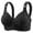 Black, variant on Bras for Women,Lace Pattern Front Buckle Non Underwire Bra Solid Color Comfortable Tank Top for Daily Wear,Sports Bras for Women,Black,36