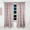 thumbnail image 2 of Designart 'Blossom Pink V' Floral Curtain Panel, 2 of 5
