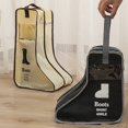 thumbnail image 4 of Portable Boot Storage Bags Dust Proof Shoe Bags for Storage  Zippered Short Boots Organizer Protector Bag with Handle for Home and Travel  Black, 4 of 5