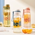 thumbnail image 4 of Water Bottle 22oz (650ml), Clear Water Bottle with Spout Lid and Carry Handle, Reusable, Hiking Water Bottle Suitable for Travel, Outdoors, Gym, Travel, Home, White, 4 of 4