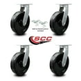 thumbnail image 2 of 12 Inch Extra Heavy Duty Phenolic Wheel Swivel Caster Set with 2 Swivel Locks, 2 of 2
