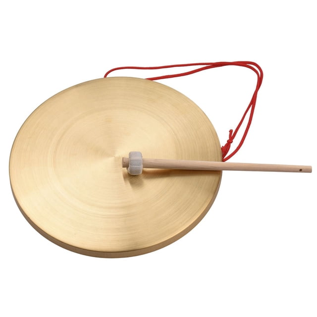 Instrumento de Gong, Instrumento de Percusio de Platillos de Latón de Gong de Mano de Latón, Decoración China de Gong de Ceremonia de Aperta
