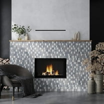 Stellare 11 x 13 in. Honed White, Charcoal Gray Terrazzo, Marble Mosaic Picket Wall and Floor Tile (5.3 sq ft/case) - 5 Pack