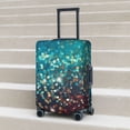 thumbnail image 6 of Hirioo Colorful Rainbow Glitter for Elasticity Suitcase Cover (No luggage Included) Durable Luggage Protector Fits 18-32 Inch Luggage-Small, 6 of 7