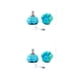 thumbnail image 1 of Greeniant Paquete de 2 topes para dedos de patines, frenos de rodillo de pata bonitos, bloqueadores ajustables, almohadilla de bloque de ejercicio, mezcla azul 2piezas Greeniant CBP583852, 1 of 6