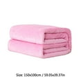 thumbnail image 3 of Qholemyo Solid Color Flannel Velvet Throw Blanket Soft Blanket For Couch Air Conditioning Blanket Casual Cover Blanket Gift Blanket Warm Small Blanket 59.05x39.37 Inches, 3 of 7