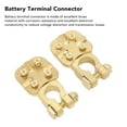 thumbnail image 3 of Top Post Battery Terminals Clamp Set, Brass Battery Terminal Connector Excellent Electrical Conductivity  For Trucks, 3 of 8
