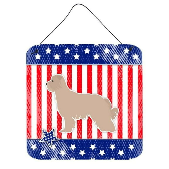 USA Patriotic Pyrenean Shepherd Wall or Door Hanging Prints