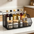 thumbnail image 5 of Wall Mounted Metal Hanging Storage Basket, Small Wire Mesh Organizer - Space Saving Container for Kitchen Bedroom and Home Organization (Black), 5 of 8
