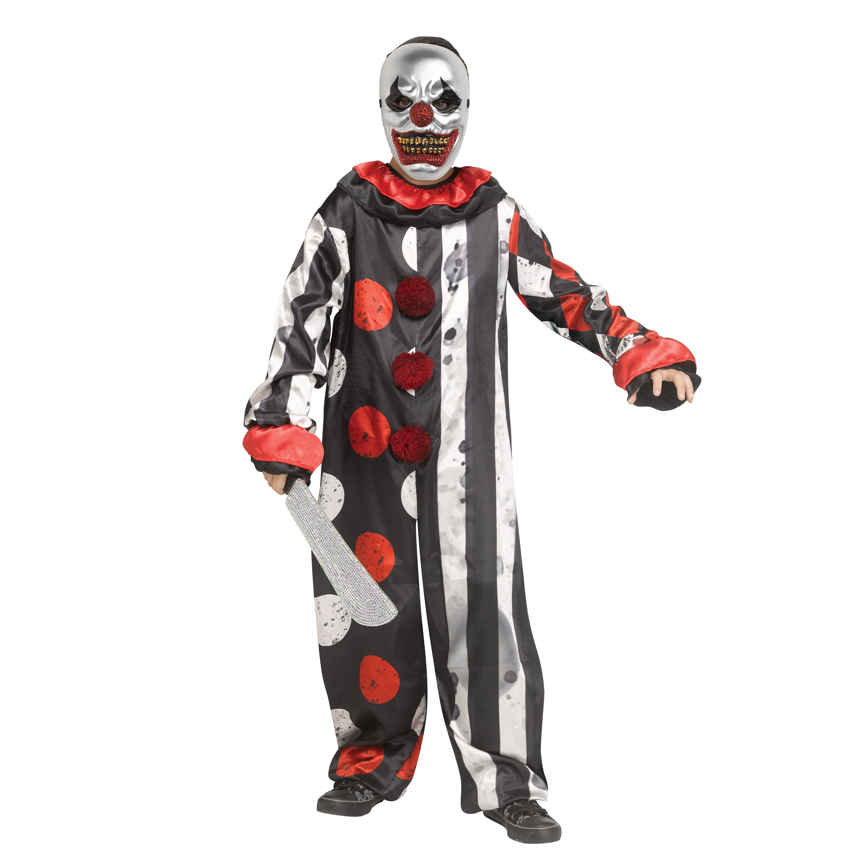 Big Top Bling Clown, Halloween Costume for Children, Boy's Size M (8), by Way to Celebrate