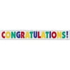 15' Metallic Banner, Congratulations