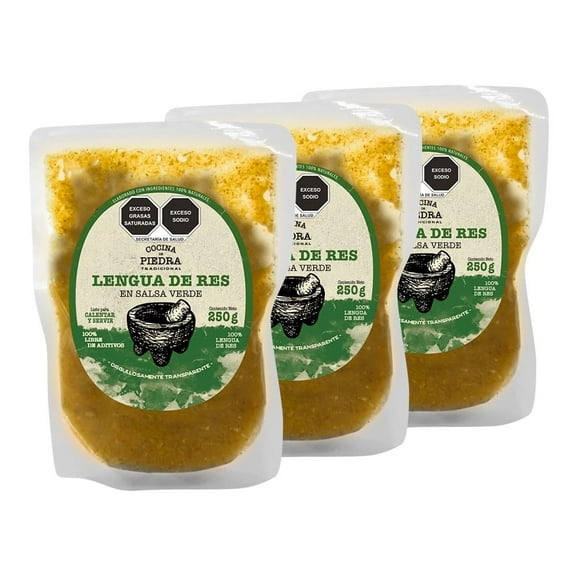 Lengua de Res en Salsa Verde Cocina de Piedra 250 g