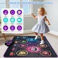 thumbnail image 4 of BJBSJSZ Dance Mat for Kids, Single & Double Players Mode Electronic Dance Pad with Light-up Wireless Bluetooth Christmas Birthday Gift for Girls Boys Ages 3 4 5 6 7 8 8-12, 4 of 9