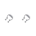 thumbnail image 4 of Sonducket 5 pares de anillos de nariz sin perforación de acero inoxidable, segmento de piedra imán, estilo Punk, joyería para el cuerpo, accesorios de Color Acero 2piezas Sonducket CBP272950, 4 of 6
