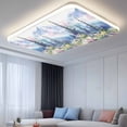 thumbnail image 2 of Forest Mountains Magnetic Fluorescent Light Covers for Ceiling Lights 2x4 Feet, Oil Painting Flower Pine Trees Office Classroom Kitchen Drop Ceiling Light Covers Lighting Filters Shade Panel 4 Packs, 2 of 9