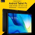 thumbnail image 2 of Tableta nueva de 10,1 pulgadas, tableta PC Octa Core, 3G/4G, llamadas telefónicas, 4 GB + 64 GB de ROM, navegador Google, Bluetooth, Wi-Fi, tarjeta SIM, Android 9.0 Tab, 2 of 5