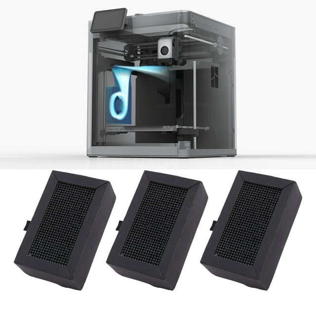 Filtro de aire de Carbono Activado por empresa 3D, absorción de VOC 5pcs 1440 HORAS Eliminacia de Olor Filtro de Purificador de Carbono Activado para P1P P1S X1 P1