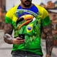 thumbnail image 5 of Camiseta con gráfico de la bandera de Brasil para hombre, ropa con estampado 3D, camiseta de fútbol de Brasil, camisetas de gimnasio, ropa de calle, camisetas de club de fútbol, 5 of 5