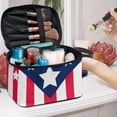 thumbnail image 5 of HELLHERO US Flag Travel Makeup Case Travel-Size Accessories Women Travel Storage Polyester, 5 of 6