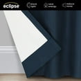 thumbnail image 3 of Eclipse Microfiber Blackout Grommet Curtains, Solid Thermaback Window Curtains (1 Panel), 42 In wide x 84 In long, Navy, 3 of 6