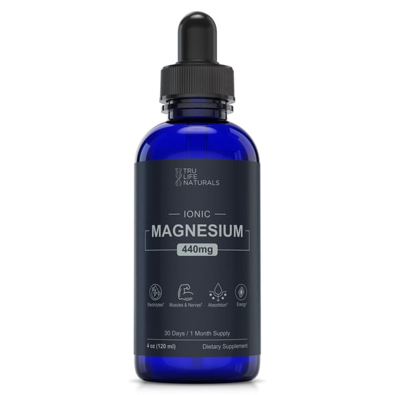 Ionic Magnesium Drops 440 mg- 4oz (48 Servings) Solar-Evaporated Concentrate from Utah’s Great Salt Lake | Liquid Magnesium Supplement for Vitality & Hydration Support - Muscle, Bone & Nerve Function