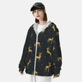 thumbnail image 5 of Kll Christmas Deers Print Men'S Women’s Upf 50+ Sun Protection Outdoor Hoodie Jacket Long Sleeve Fishing Hiking Performance Shirt- Large, 5 of 8