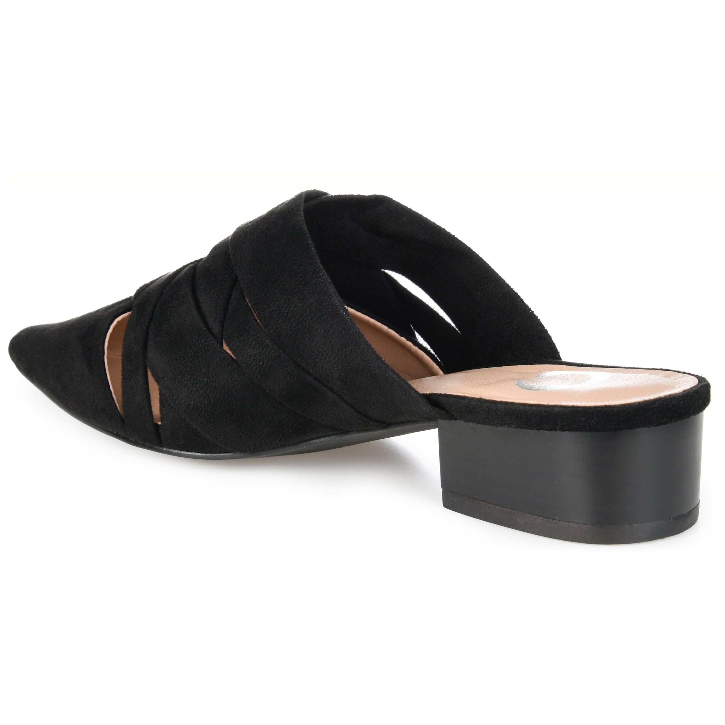 Journee Womens Kalida Slip On Pointed Toe Mules Flats