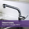 thumbnail image 3 of Harbour Single-Handle Pull-Out Sprayer Kitchen Faucet in Polished Chrome, 3 of 4