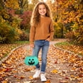 thumbnail image 4 of Halloween Pumpkin Candy Bags Non Woven Halloween Treats Bags Goodie Bucket Candy Tote for Costume Favors Party Supplies Treat Gifts Mint Green, 4 of 7