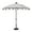 Natural, variant on Simply Shade Isabela Round Fabric Auto Tilt Umbrella in Black/Jockey Red