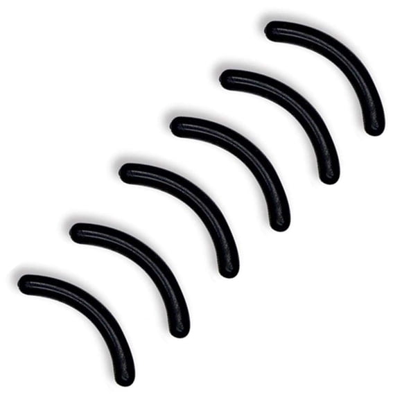 Anzline 24 almohadillas de repuesto para rizador de pestañas de goma de silicona, almohadillas de repuesto para rizador de pestañas universal (negro)
