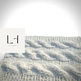thumbnail image 5 of Lu home Chunky Cable Knit Blanket 70"x50", 6lbs - Salt; XXL Chunky Knit Chenille Blanket; Luxe Farmhouse Style Blanket; Oversized Throw Blanket, White Super Plush Blanket; Hand knit Blanket, 5 of 6