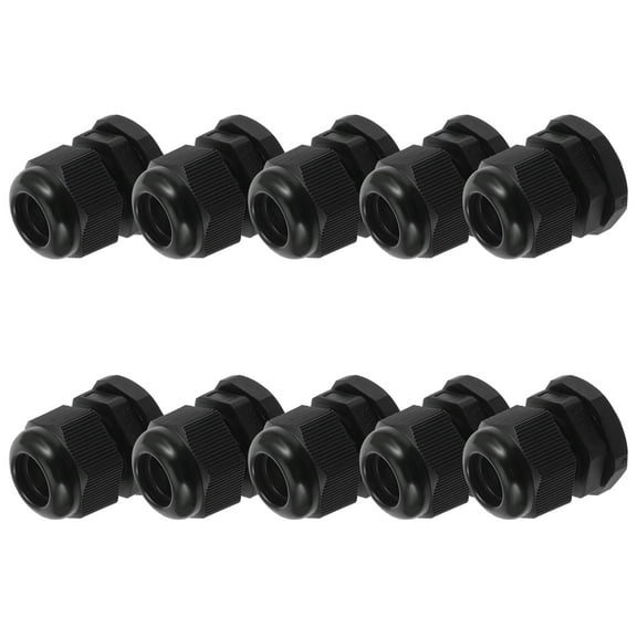 10pcs Nylon Cable Glands Waterproof Connectors Plastic Cable Joints Wire Protectors for 6 to 12mm